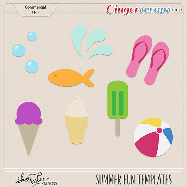 {CU} Summer Fun Templates by Sherry Lee Designs