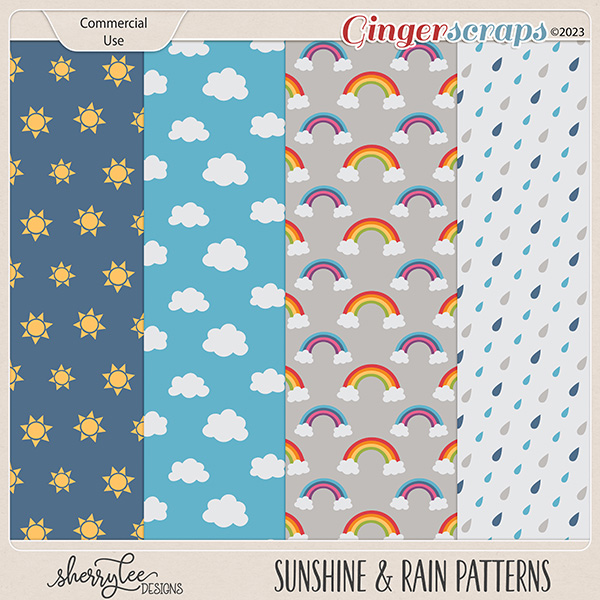 {CU} Sunshine & Rain Patterns by Sherry Lee Designs