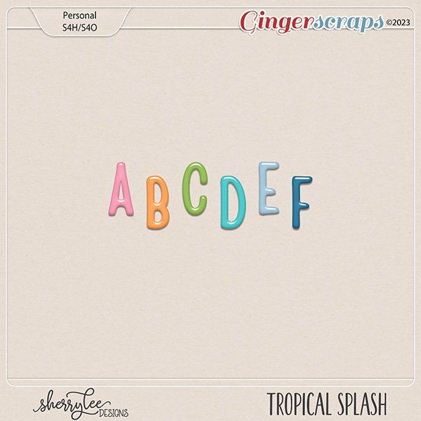 Tropical Splash Alphas by Sherry Lee Designs