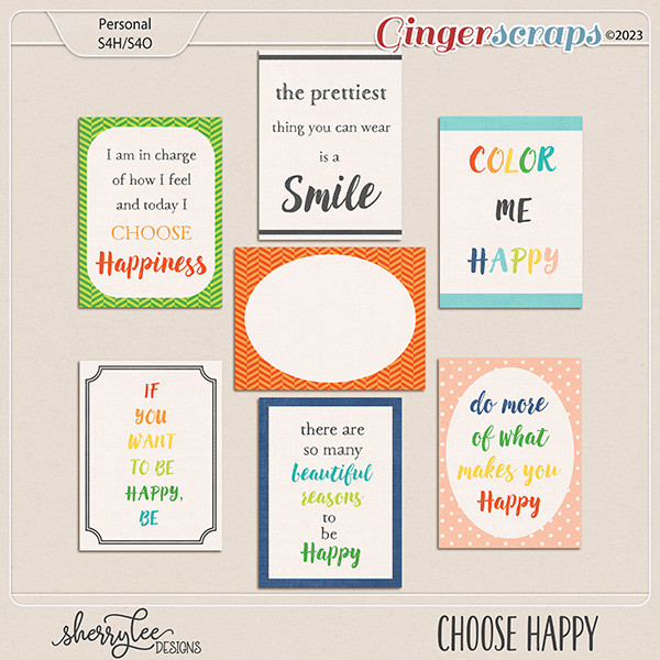 Choose Happy Cards by Sherry Lee Designs