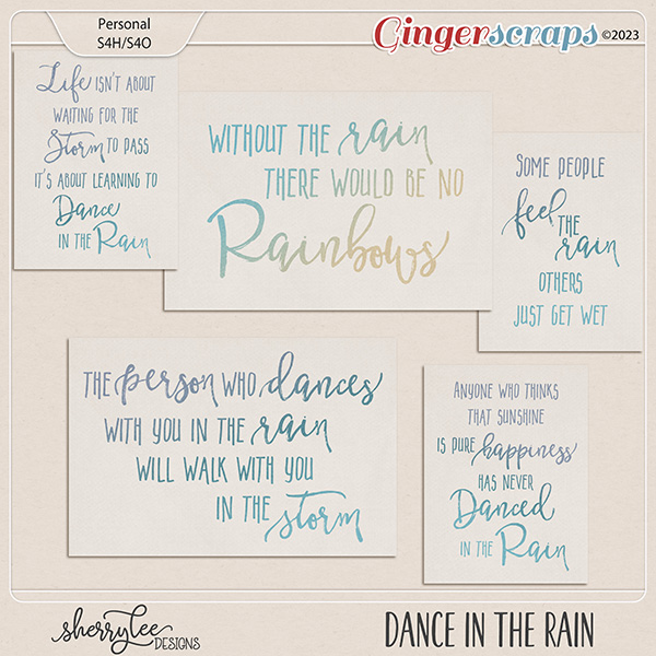 Dance in the Rain Cards by Sherry Lee Designs