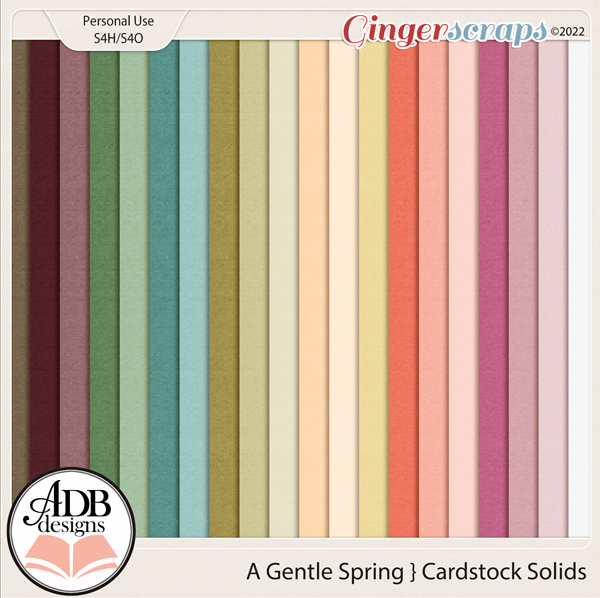 A Gentle Spring Cardstock Papers