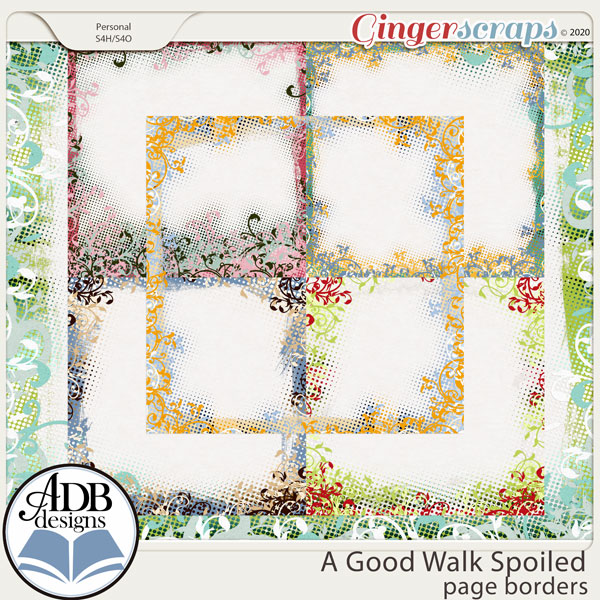 A Good Walk Spoiled Page Borders by ADB Designs