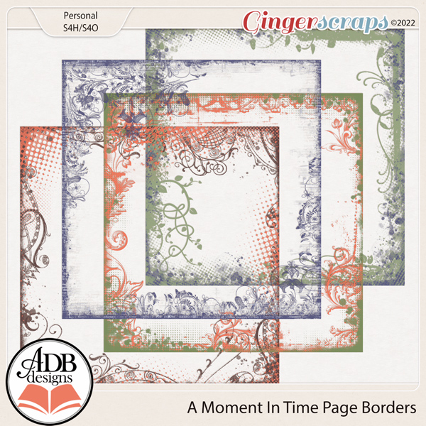 A Moment In Time Page Borders