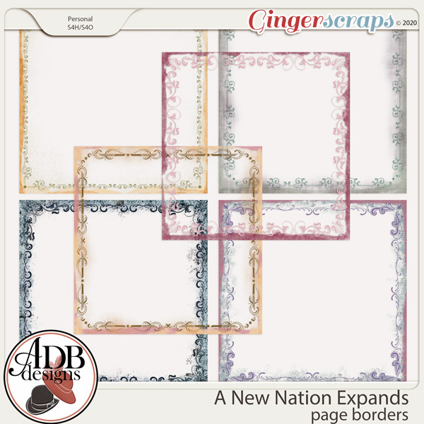 A New Nation Expands Page Borders by ADB Designs