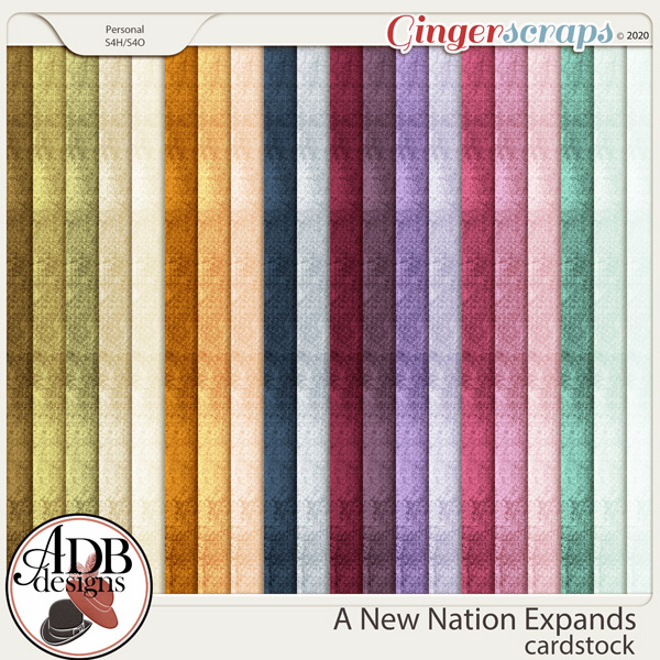 A New Nation Expands Solid Papers by ADB Designs
