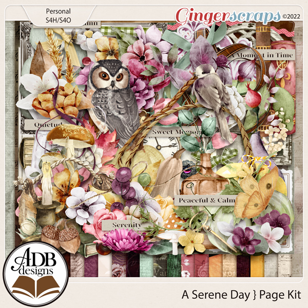 A Serene Day Page Kit