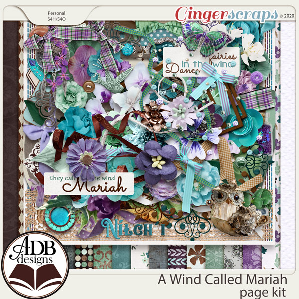 A Wind Called Mariah Page Kit by ADB Designs