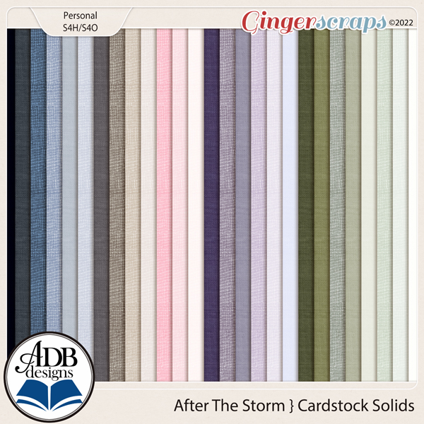 After The Storm Solid Papers by ADB Designs