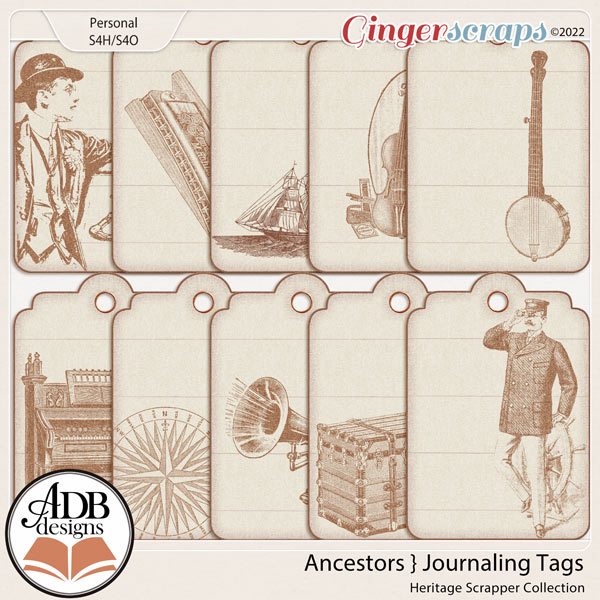 Ancestors Journaling Tags