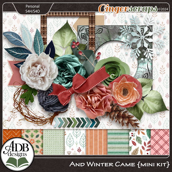 And Winter Came Mini Page Kit