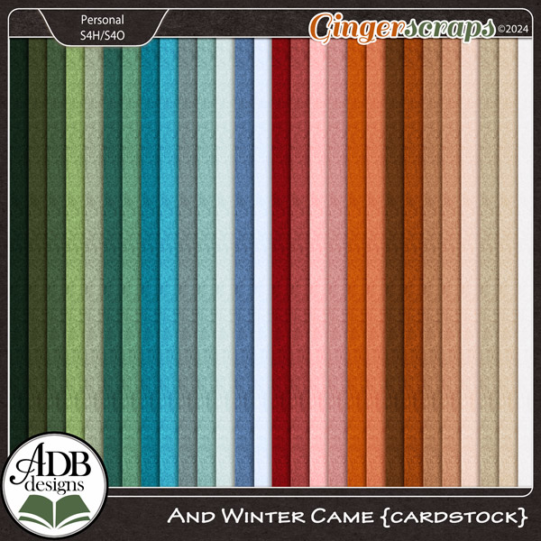 And Winter Came Solid Papers