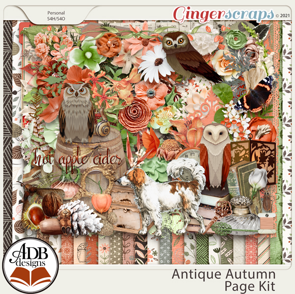 Antique Autumn Page Kit by ADB Designs