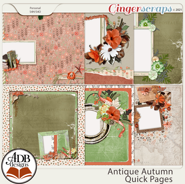 Antique Autumn Quick Pages by ADB Designs