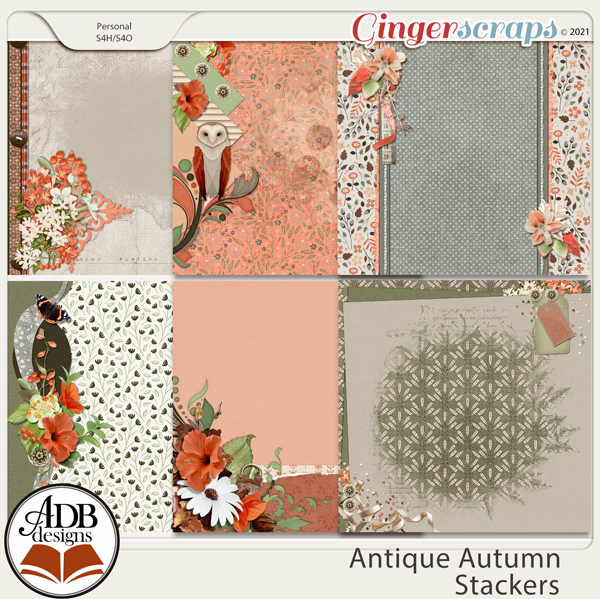 Antique Autumn Stacked Papers by ADB Designs