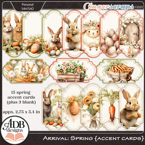 Arrival: Spring Accent Cards by ADB Designs