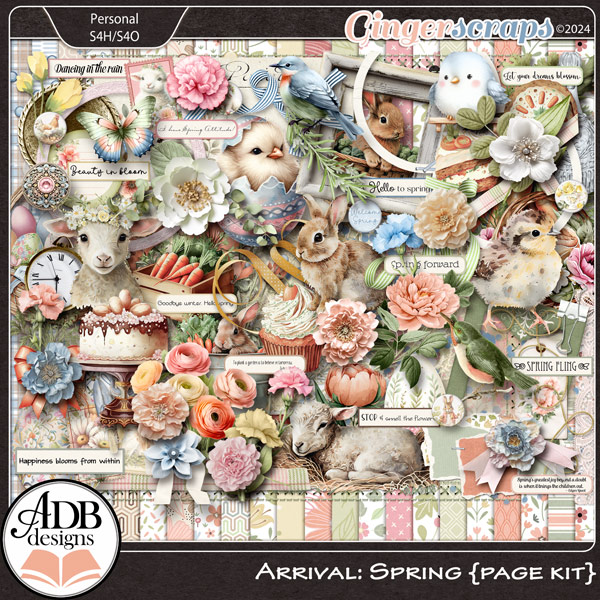 Arrival: Spring Page Kit by ADB Designs