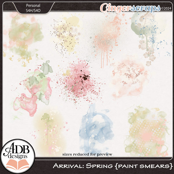 Arrival: Spring Paint Smears by ADB Designs