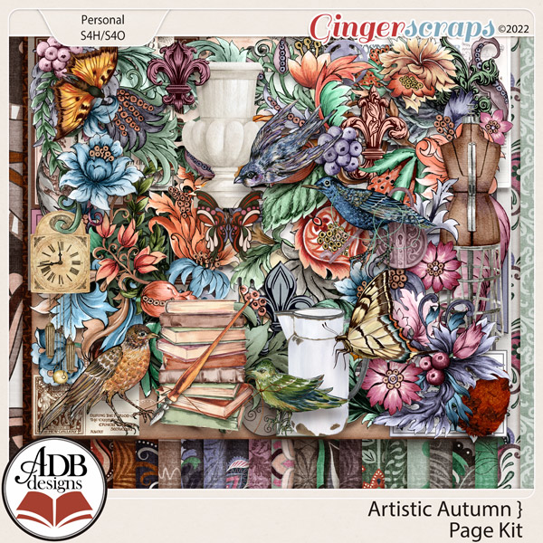 Artistic Autumn Page Kit