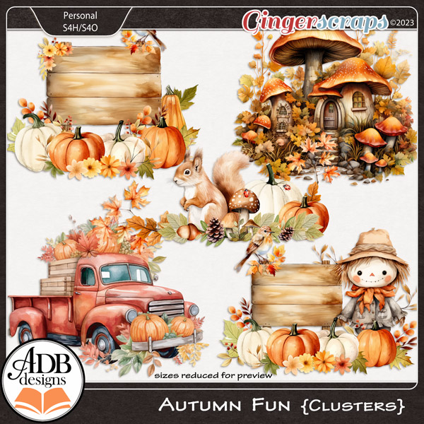 Autumn Fun Clusters by ADB Designs