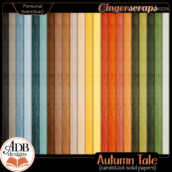 Autumn Tale Cardstock Solid Papers by ADB Designs