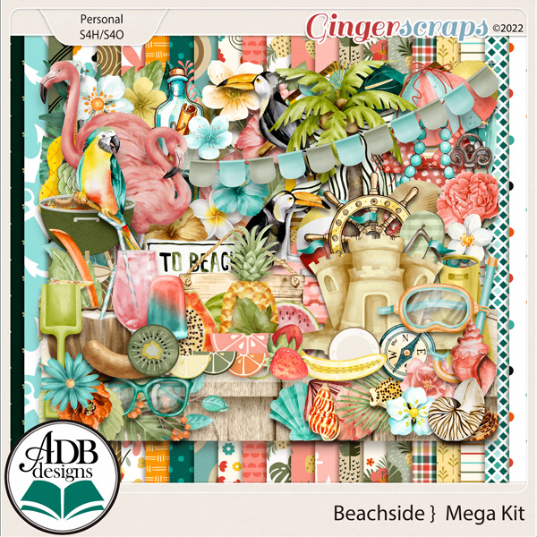 Beachside Mega Page Kit by ADB Designs