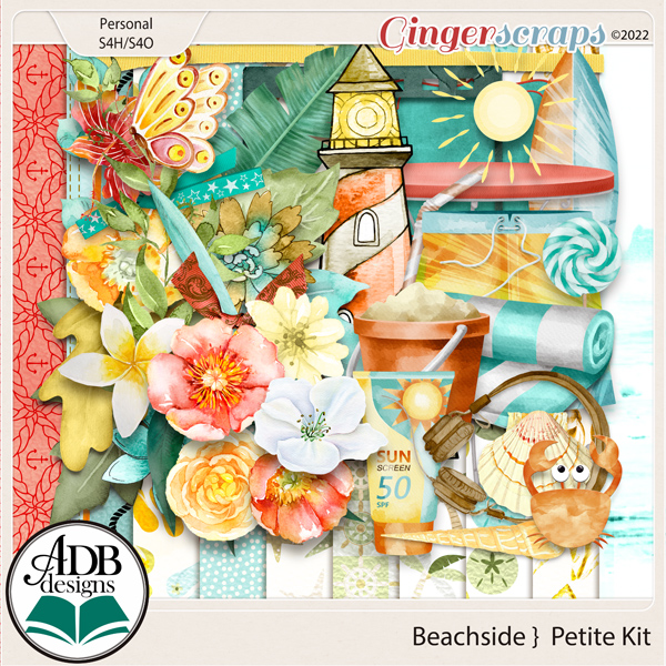 Beachside Petite Page Kit by ADB Designs