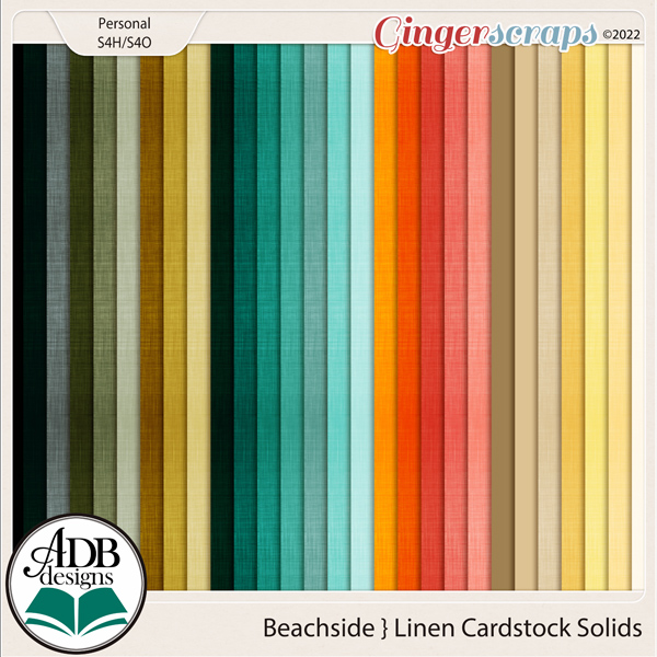 Beachside Cardstock Papers by ADB Designs