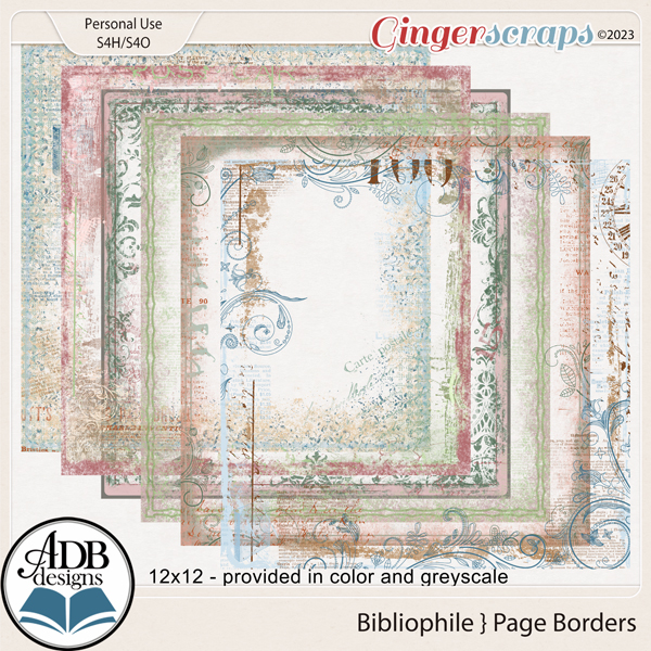 Bibliophile Page Borders