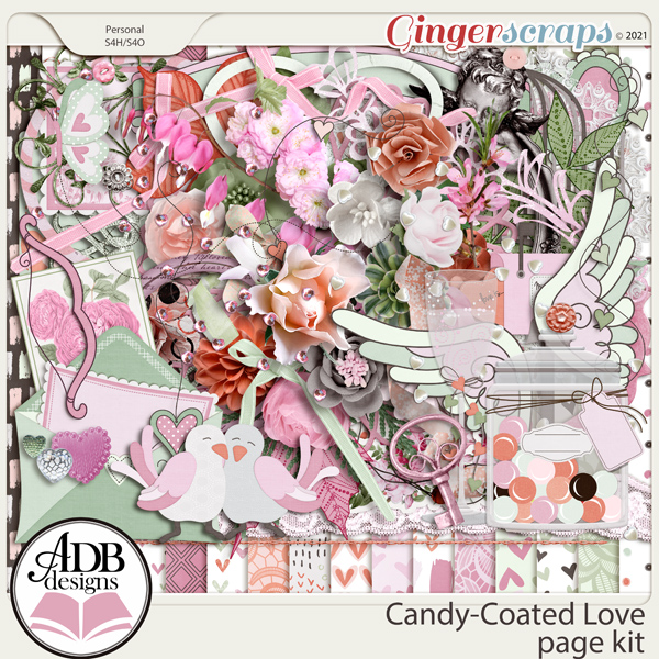 Candy-Coated Love Page Kit by ADB Designs