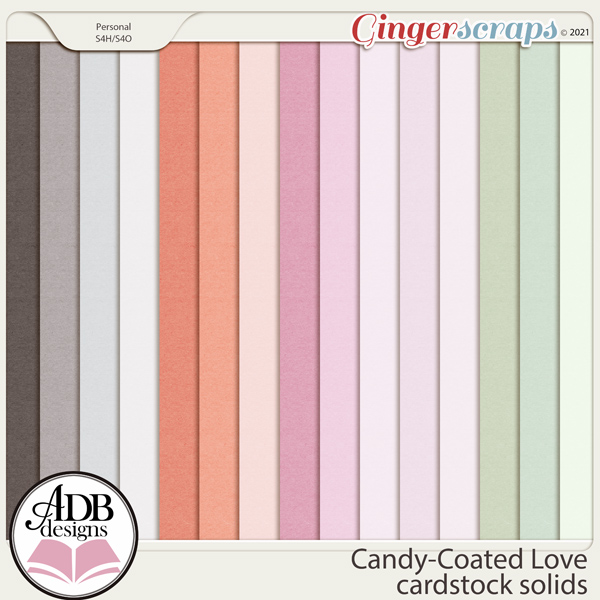 Candy-Coated Love Solid Papers by ADB Designs
