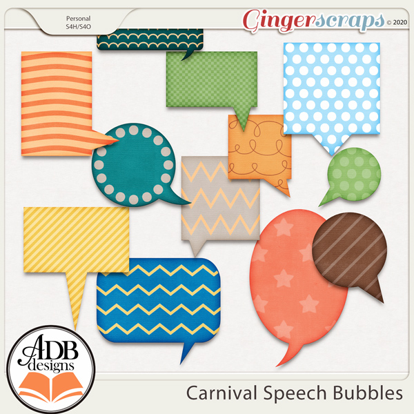 Carnival Speech Bubbles by ADB Designs