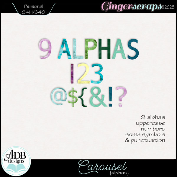 Carousel Alphas by ADB Designs