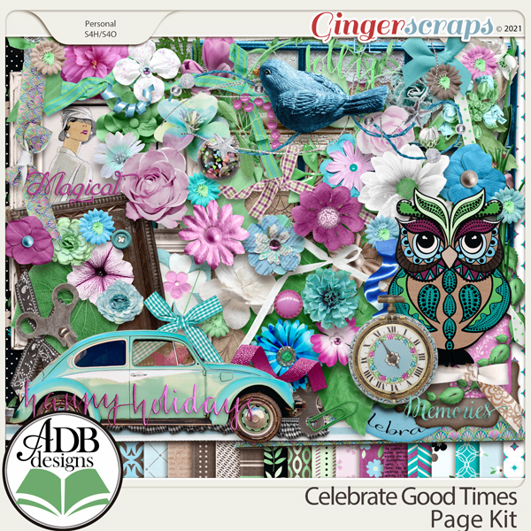 Celebrate Good Times Page Kit by ADB Designs