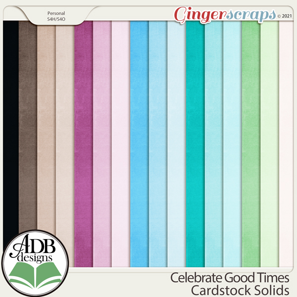 Celebrate Good Times Solid Papers by ADB Designs