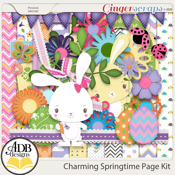 Charming Springtime Page Kit by ADB Designs