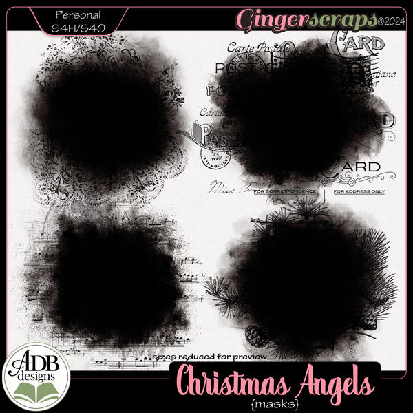 Christmas Angels Masks by ADB Designs