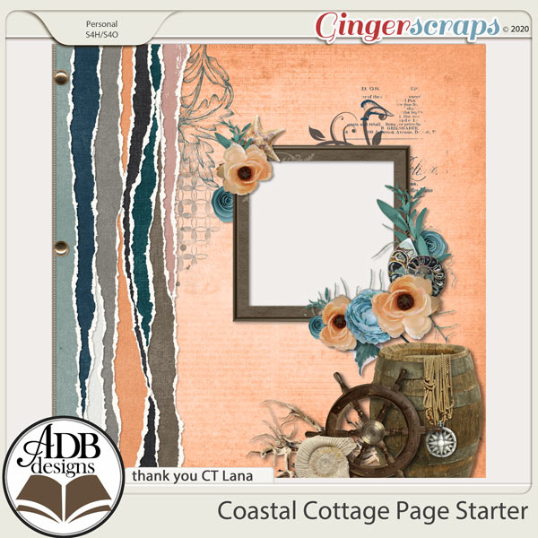 Coastal Cottage Quick Page Gift 02 by ADB Designs
