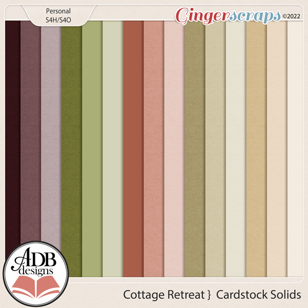 Cottage Retreat Cardstock Papers