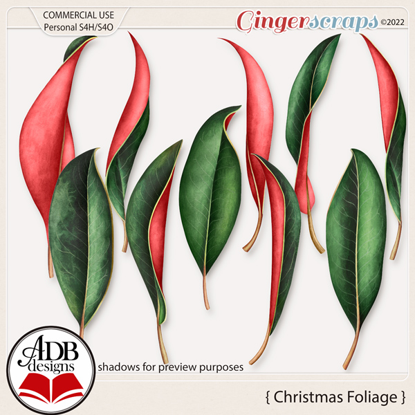 Christmas Foliage by ADB Designs - CU/PU