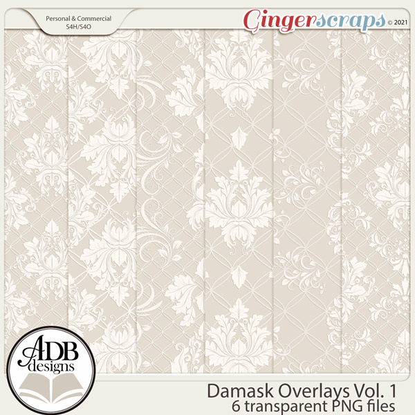 Damask Overlays Vol 01 by ADB Designs