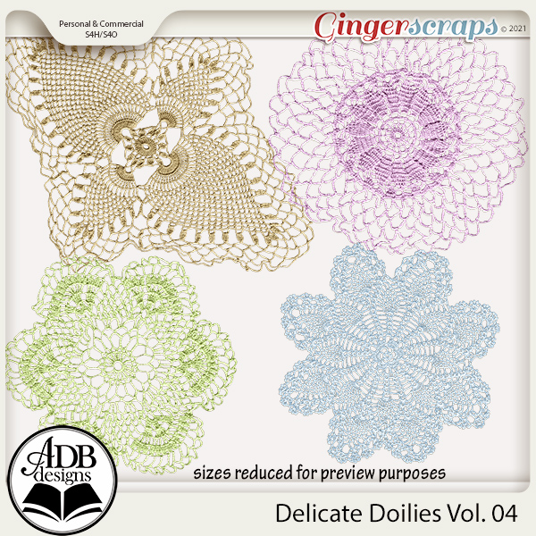 Delicate Doilies Vol 04 by ADB Designs