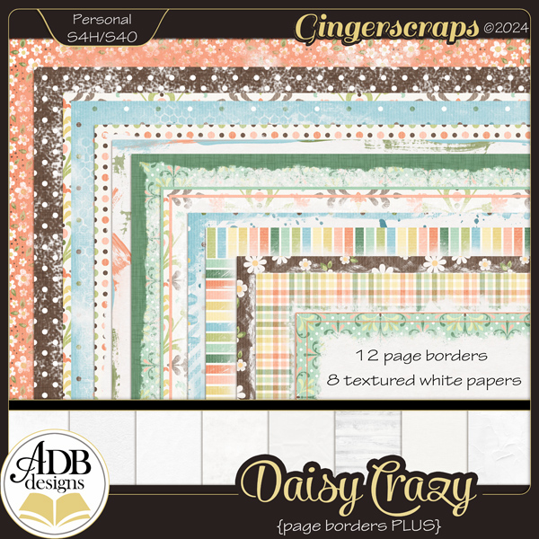 Daisy Crazy Page Borders Plus by ADB Designs