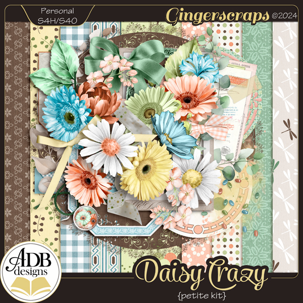 Daisy Crazy Petite Page Kit by ADB Designs