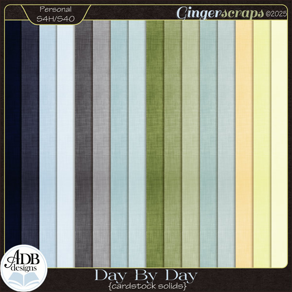 Day By Day Solid Papers by ADB Designs