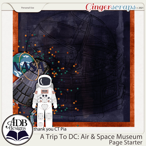 A Trip to DC - U.S. Air & Space Stacked Paper Gift 02 by ADB Designs