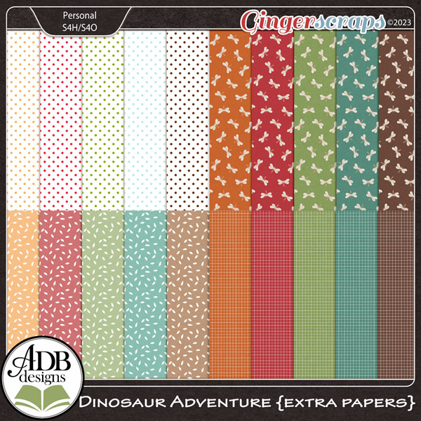 Dinosaur Adventure Extra Papers