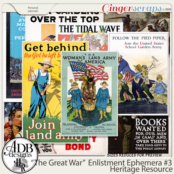 Heritage Resource Enlistment Ephemera Set 03 by ADB Designs