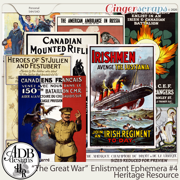 Heritage Resource Enlistment Ephemera Set 04 by ADB Designs