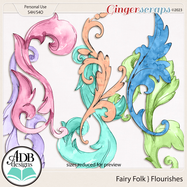 Fairy Folk Flourishes by ADB Designs